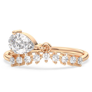 Bague de fiançailles en argent sterling 925 avec moissanite, prix de gros REYES, design original, cadeau de mariage pour femme - Product Image 3