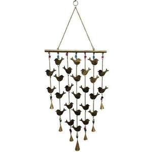 Campana de Vaca en Forma de Media Luna, Chapada en Oro, con Cadena Decorativa para Colgar en el Hogar - Product Image 3