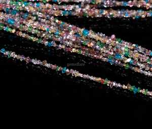 Cuentas de diamante Herkimer AAA de 2-3 mm, pequeñas, crudas, sin cortar, para la fabricación de joyas, venta al por mayor. - Product Image 2