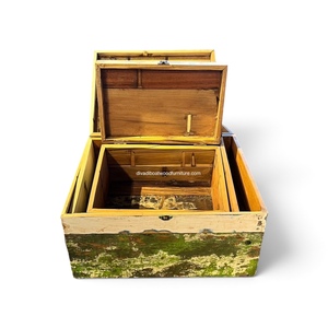 Handcrafted Rectangular Wooden Storage <b>Box</b> Vibrant Natural Finish Jewelry Organizer Decorative Storage Boxes Wholesale OEM ODM - Product Image 4