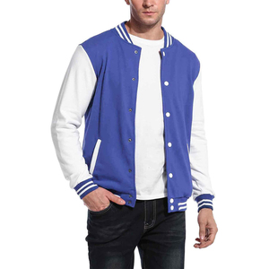 <b>Winter</b> Season Warm High Quality Baseball Varsity <b>Jacket</b> Wholesale Faux <b>Leather</b> Sleeve Varsity <b>Jacket</b> Fashion Wear - Product Image 1
