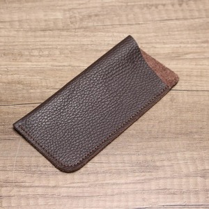 Luxury Classic Lightweight Genuine Leather <b>Glasses</b> Pouch Scratch Resistant Professional B2B Supply LGC-0093 - Product Image 5
