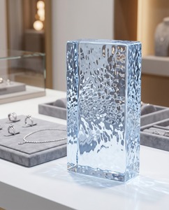 Clear <b>Acrylic</b> <b>Blocks</b> for Eco-friendly for Stylish Modern Jewelry Display Stand Easy Assembly Freestanding Design for Display - Product Image 2