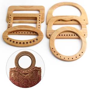 Asa de Madera Ecológica Sólida para Bolsos, Artesanías de Bambú y Madera Hechas a Mano para Regalos y Manualidades, RR Enterprises India - Product Image 2