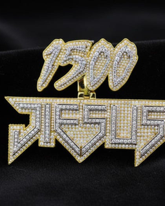 Colgante de Lujo con Letra Inicial Personalizada, Totalmente Cubierto de Moissanita, Plata de Ley 925, Bañado en Rodio, Estilo HipHop - Product Image 1