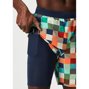 <b>Men'S</b> Breathable Polyester Yoga Running <b>Compression</b> Workout Athletic Sports <b>Mens</b> Gym <b>Shorts</b> Pockets beach summer <b>shorts</b> for <b>men</b> - Product Image 3