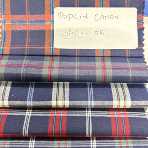 Tela de Popelina a Cuadros Teñida con Hilo de Primera Calidad, Calidad de Exportación para Mercados Internacionales, Material de Camisería de Alta Calidad para Exportación - Product Image 1