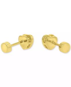 Orecchini a forma di cuore in zirconio cubico (3/4 ct. T. w.) in argento Sterling placcato oro 14k | Macacy's - Product Image 3