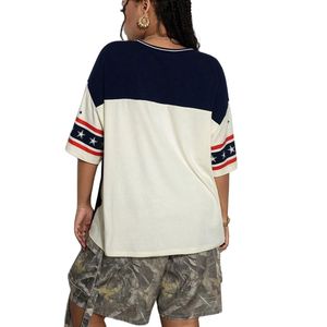 Conjunto de Dos Piezas Personalizado para Mujer, Camiseta Oversize con Estampado de Jersey de Los Ángeles, Pantalones Cargo de Camuflaje, Ropa Deportiva de Verano Estilo Y2K - Product Image 6