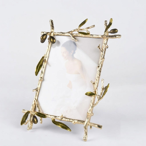 Wholesale Custom Hammered Metal Photo <b>Frame</b> Luxury <b>Gold</b> Brass Picture <b>Frame</b> Modern Tabletop Desktop Decor <b>Frame</b> - Product Image 3