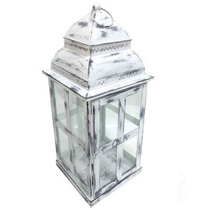 Farol cuadrado negro con revestimiento para la sala de estar del hogar y la mesa de boda, iluminación decorativa de suelo, farol de metal. - Product Image 3