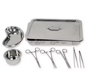 Instruments chirurgicaux professionnels et de qualité supérieure : Ciseaux, pinces, kit de pansement, pièces allemandes en acier inoxydable avec boîte de rangement - Product Image 1