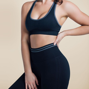 Nouveaux ensembles de yoga deux pièces pour l'entraînement, ensembles de soutien-gorge de yoga unis, ensembles de vêtements de sport taille haute, ensembles de leggings de yoga pour la gym - Product Image 2