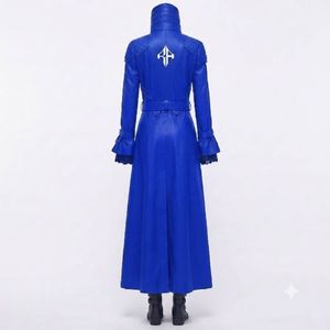 Manteau gothique en cuir véritable pour femmes de qualité supérieure, anti-rides, manches longues, col montant par RIVIAN ATLANTIC - Product Image 3