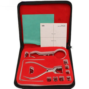 Kit de forceps dentaires professionnels en acier inoxydable certifié CE, pince à perforer, ensemble d'instruments dentaires de classe I - Product Image 1