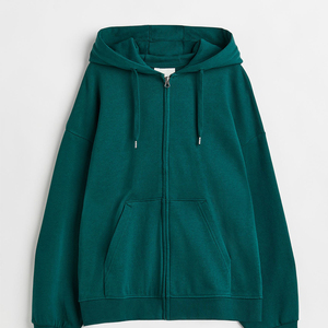 Street Wear Grey & White <b>Colour</b> <b>blocked</b> Hooded Sweatshirt Loose Long Sleeve Winter Pullover - Product Image 6
