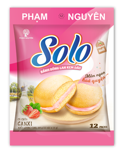 Gâteau à la crème de fraises OEM ODM, doux, 216g, en sachet, pour usage quotidien, nutritif, frais, gâteau individuel, prix abordable, durée de conservation 12 mois - Product Image 1