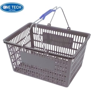 Cesta de compras de plástico con asas de acero inoxidable Vietnam C/O, C/Q, ISO ODM 100 MOQ - Product Image 5