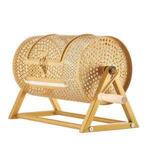 Equipo para Ferias Comerciales, Tambor Giratorio para Boletos de Rifa de 11.6 x 6.6 Pulgadas, Capacidad para 2500 Boletos, 100 Pelotas de Ping Pong, Tambor de Lotería Reforzado - Product Image 1