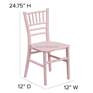 Chaises Chivari empilables en résine plastique rose miniatures et durables pour enfants - Product Image 4