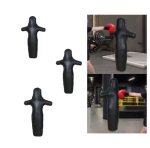Maniquí de Boxeo de PU Negro, Relleno de Esponja, Equipo de Entrenamiento Duradero para Práctica de Artes Marciales para Adultos - Product Image 3