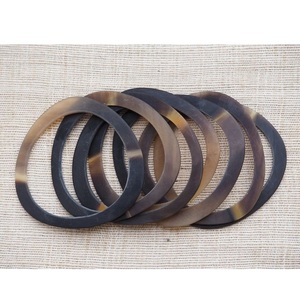 Black White Marbled Natural Buffalo Horn Bangles Set Polished Cow Horn Cuff <b>Bracelets</b> Handmade Real Touch Antique Imitation Bulk - Product Image 5