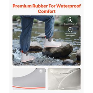 Stivali da Pioggia Impermeabili Antiscivolo in Gomma per Uomo, per Giardinaggio, Pesca e Attività all'Aperto - Product Image 2