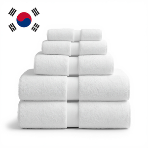 Korean Manufacturer Hotel Grade Eco-Friendly Skin-Friendly <b>Bleached</b> Cotton Bath Towel Solid Color 600 GSM OEM Private Label - Product Image 4