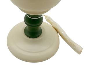 Encensoir en métal de luxe vert et crème en gros avec pompon, pour Bakhoor, décoration moderne de table pour la maison et le Ramadan - Product Image 3