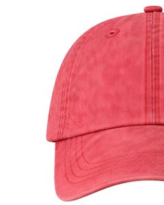 Casquette de baseball en coton délavé rouge, unie, ajustable, unisexe, décontractée, respirante, confortable, personnalisable avec logo, qualité supérieure - Product Image 4