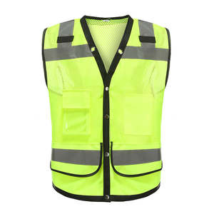 เสื้อกั๊กสะท้อนแสงสำหรับงานก่อสร้าง สีสันสดใส มองเห็นได้ชัดเจน พร้อมแถบสะท้อนแสง - Product Image 3