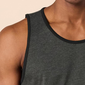 Débardeur de sport à col rond en coton respirant, personnalisé pour homme, idéal pour la musculation et la gym - Product Image 6