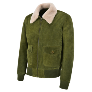 Custom Smart Range Leather 100% Genuine Vintage Cow <b>Suede</b> Waterproof <b>Mens</b> Aviator Streetwear <b>Jacket</b> Topp Gunn Style Winter - Product Image 4
