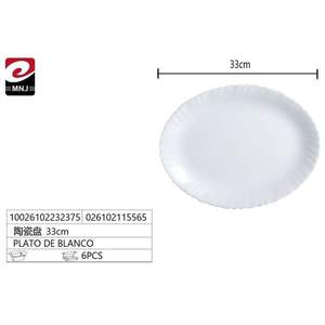Assiette en céramique de 33 cm Blanco PLATO DE Dishes & Plates Catégorie de produits - Product Image 3