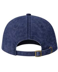 หมวกเบสบอลผ้าฝ้ายสีน้ำเงินกรมท่าแบบเรียบ ปรับขนาดได้ ใส่ได้ทั้งชายและหญิง สไตล์ลำลอง สำหรับเล่นกีฬา ระบายอากาศได้ดี สวมใส่สบาย คุณภาพพรีเมียม - Product Image 2