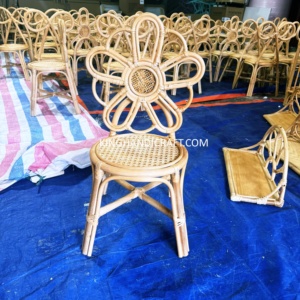 Silla Infantil de Ratán Hecha a Mano, la Más Vendida, para Decoración de Fiestas de Cumpleaños, Venta al por Mayor, OEM, ODM, Fábrica en Vietnam - Product Image 5