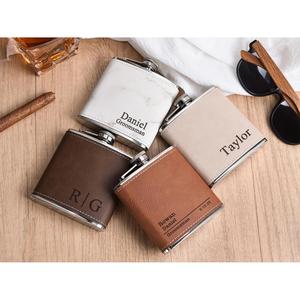 Petaca de Metal Grabada Personalizada KSN, el Mejor Regalo para Padrinos de Boda, Modelo KSN-070525-3 para Fiestas de Boda - Product Image 3