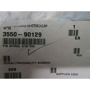 AMAT 3550-90129 Pin Spirol ขนาดเส้นผ่านศูนย์กลาง 1/16 นิ้ว, 101655 - อุปกรณ์และอะไหล่เซมิคอนดักเตอร์ระดับโลกที่เชื่อถือได้ - Product Image 6