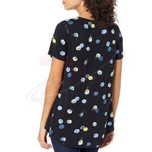 Ropa para actividades cotidianas y estilo informal, camiseta con estampado gráfico para mujer, top informal suave para ropa de calle moderna y uso diario - Product Image 2