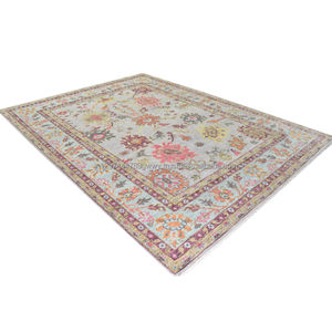 Meilleur tapis Oushak en laine de Nouvelle-Zélande fait à la main Design traditionnel personnalisé Tapis noués à la main Chambre à coucher Hôtel Utilisation Technique tissée - Product Image 5