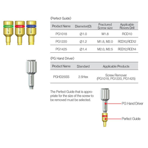 Kit de retrait de vis cassées et de fixation d'implants dentaires pour la réparation et le récupération d'implants - Product Image 4
