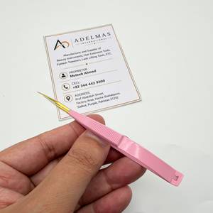 Ciseaux à ressort en acier inoxydable rose doré, haute précision, double ton, micro-ciseaux à ressort, logo personnalisé, instrument de beauté - Product Image 4
