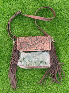 ¡Novedad de 2025! Bolsos cruzados transparentes de PVC de cuero mecanizados a mano de viaje para ocio, monederos transparentes y bolsos de hombro de lujo para mujer - Product Image 4