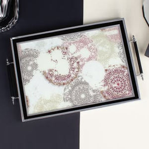 Aluminum Serving Snacks Tray Wedding Dinnerware Metal <b>Storage</b> Tray Metal Decorative Tray Home Kitchen <b>Tabletop</b> - Product Image 4