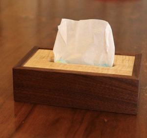 Luxury Cute Tissue Box Cover Bathroom Organizer Gift for Handmade Wooden Craft - Product Image 1