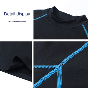 T-shirt de compression pour homme Streetwear Elite, couleur unie, extensible, respirant, pour la gym, l'entraînement et le sport - Product Image 5