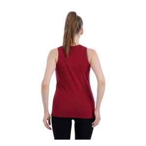 Camiseta Deportiva sin Mangas para Mujer, Cuello Alto, Color Rojo, para Gimnasio, Fitness, Running, Yoga, Transpirable, de Secado Rápido, Elástica - Product Image 2