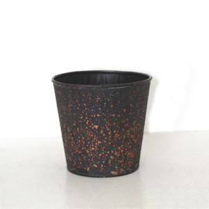 Bronze Iron Flower Pot with Woven Rim Decorative Metal <b>Planter</b> for Indoor Outdoor Garden Balcony Home Decor - Product Image 5