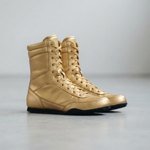 Zapatos de Boxeo de Piel para Hombre, Cierre con Cordones, Ligeros, Transpirables, con Soporte Flexible para el Tobillo, Suela Antideslizante, para Gimnasio - Product Image 1