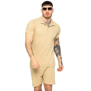 Ensembles décontractés d'été pour hommes de qualité supérieure, confortables et respirants, en fibres de bambou 100%, polos et shorts à prix raisonnable - Product Image 2